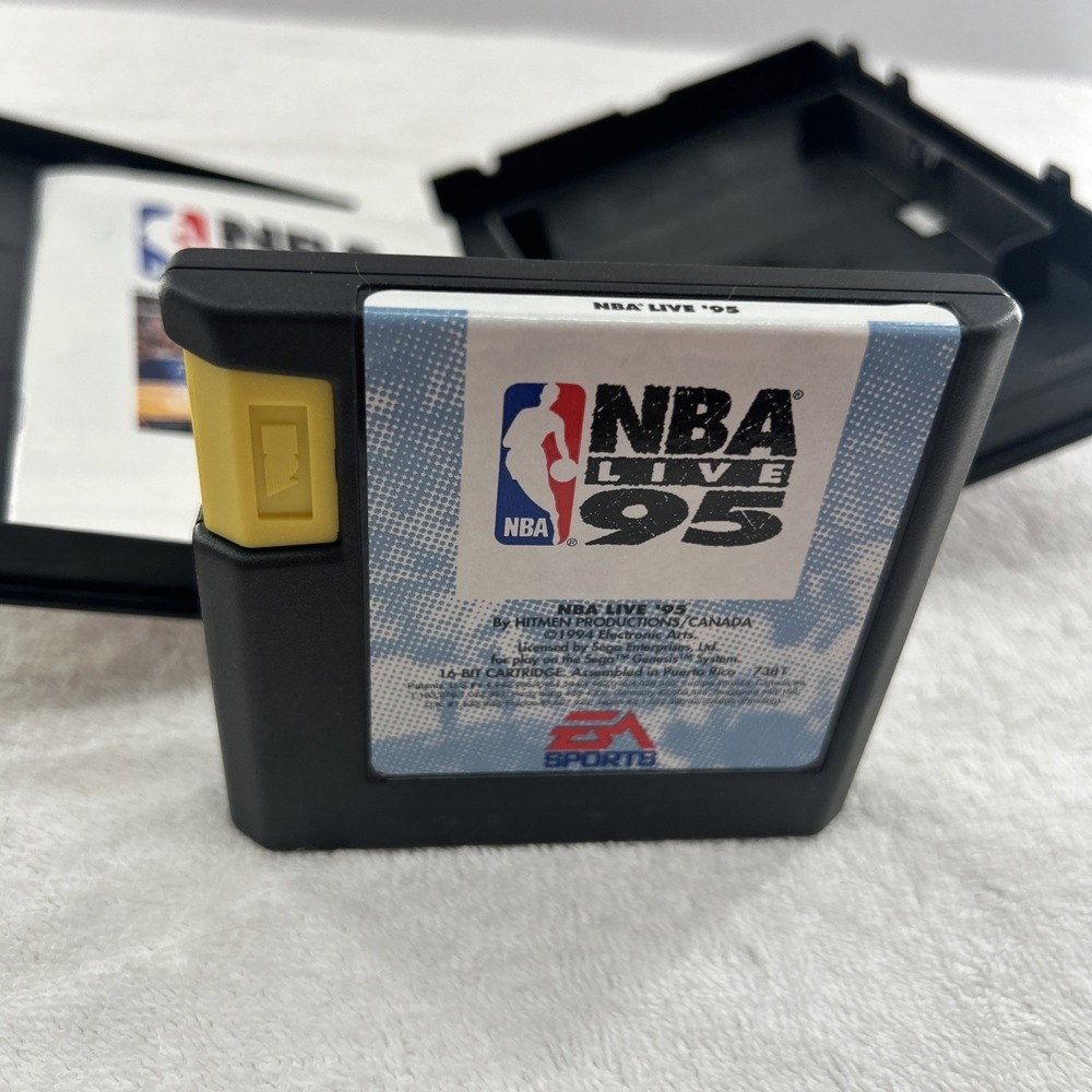 NBA Live 95 (Sega Genesis) - White EA Sports Cover - Picture 3 of 6